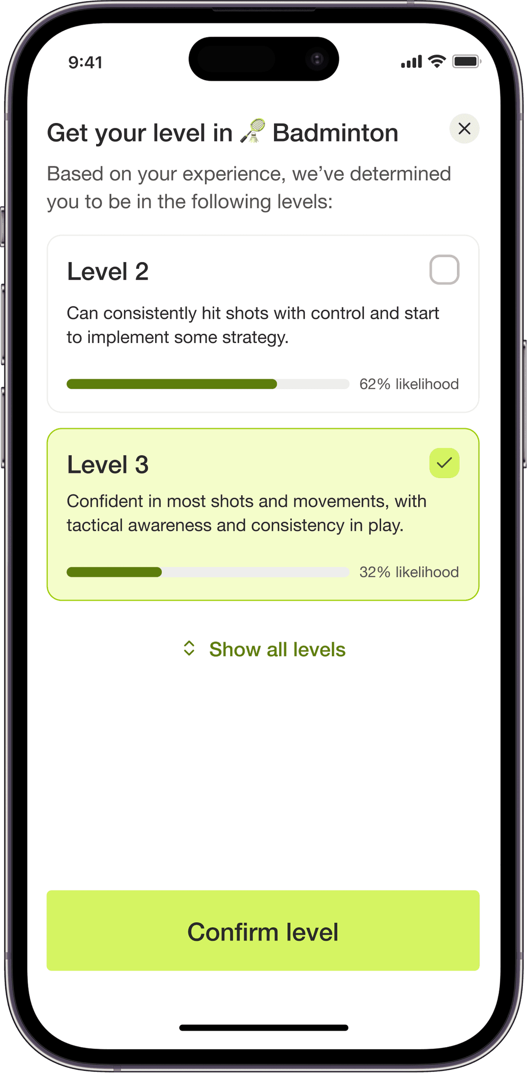 Understand your level